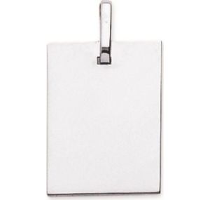 Plaque rectangle or blanc